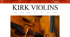 Desktop Screenshot of kirkviolins.com